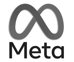 A logo with the word meta on it.